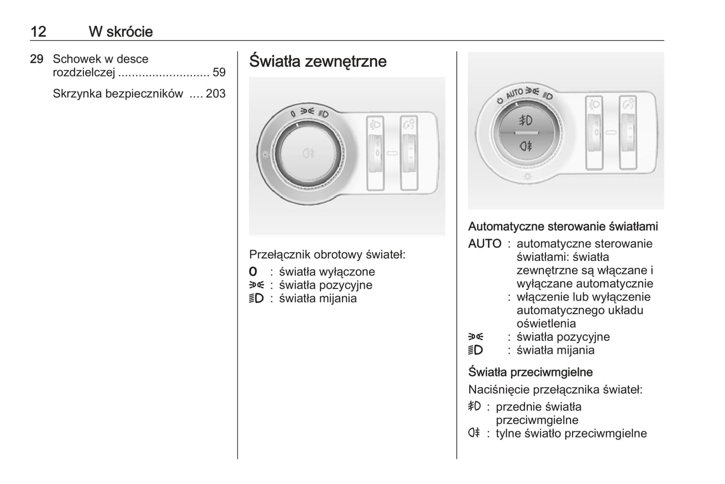 2016 Opel Mokka Owner's Manual | Polish