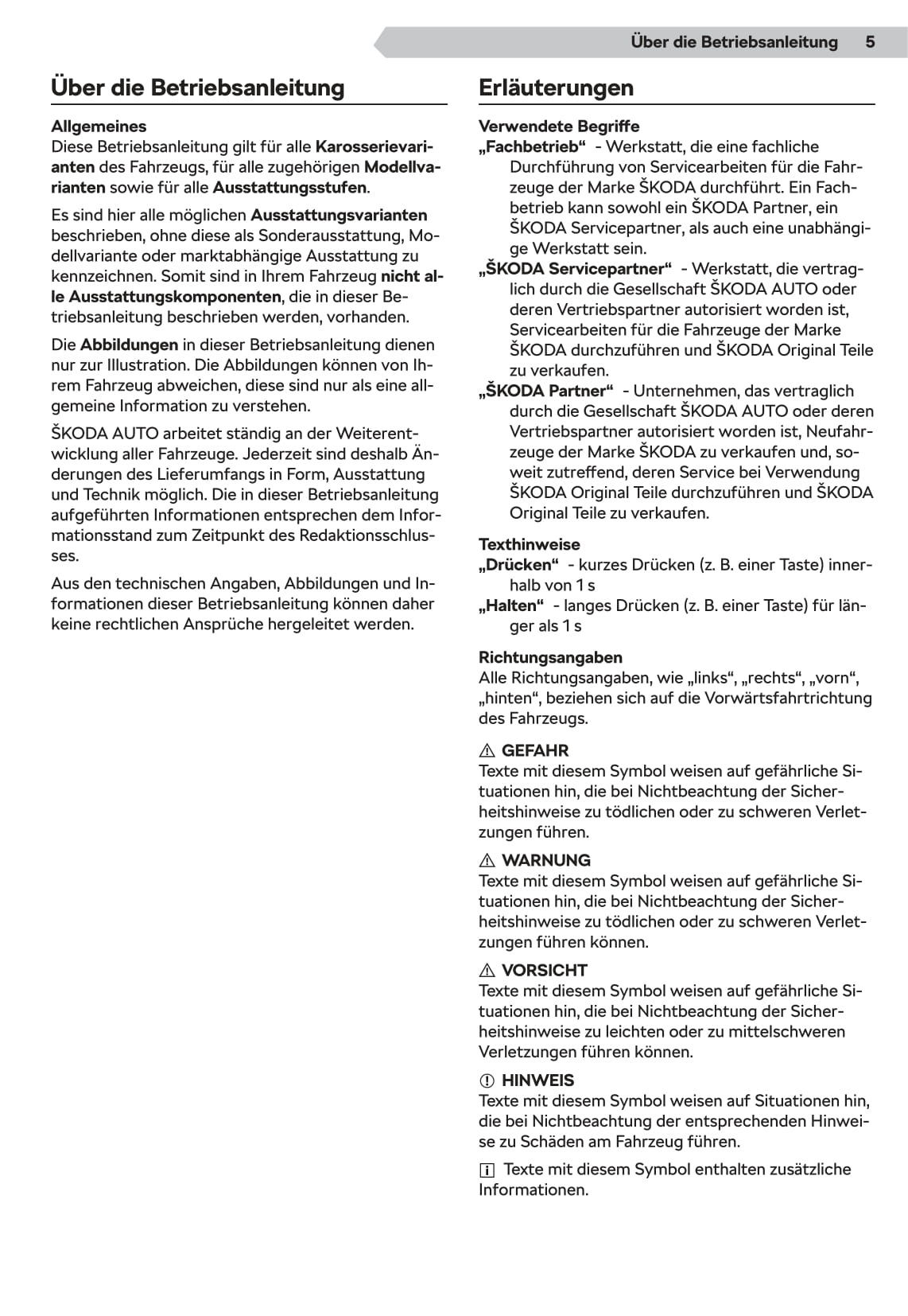 2019-2023 Skoda Scala Manuel du propriétaire | Allemand