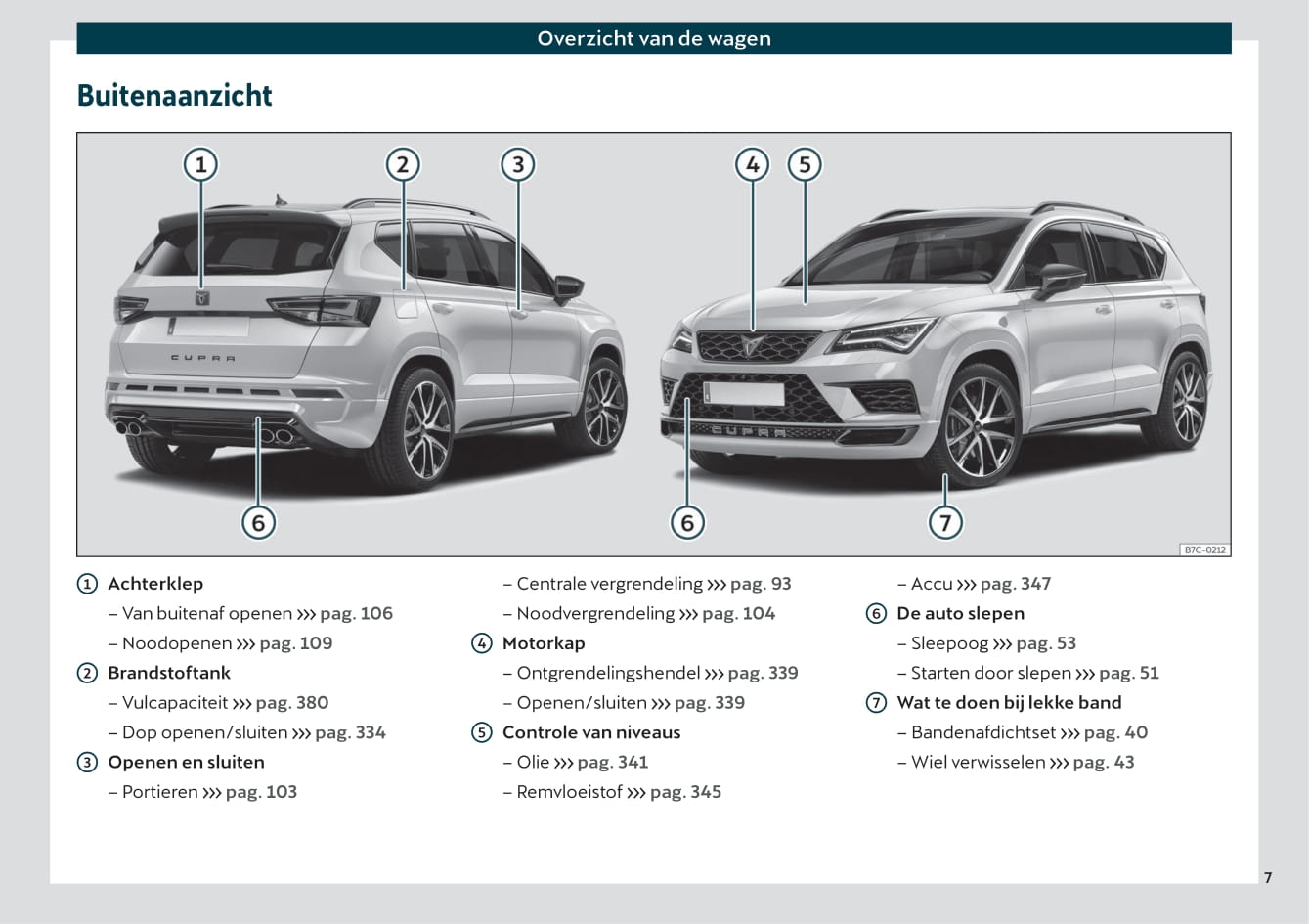 2019-2020 Cupra Ateca Manuel du propriétaire | Néerlandais