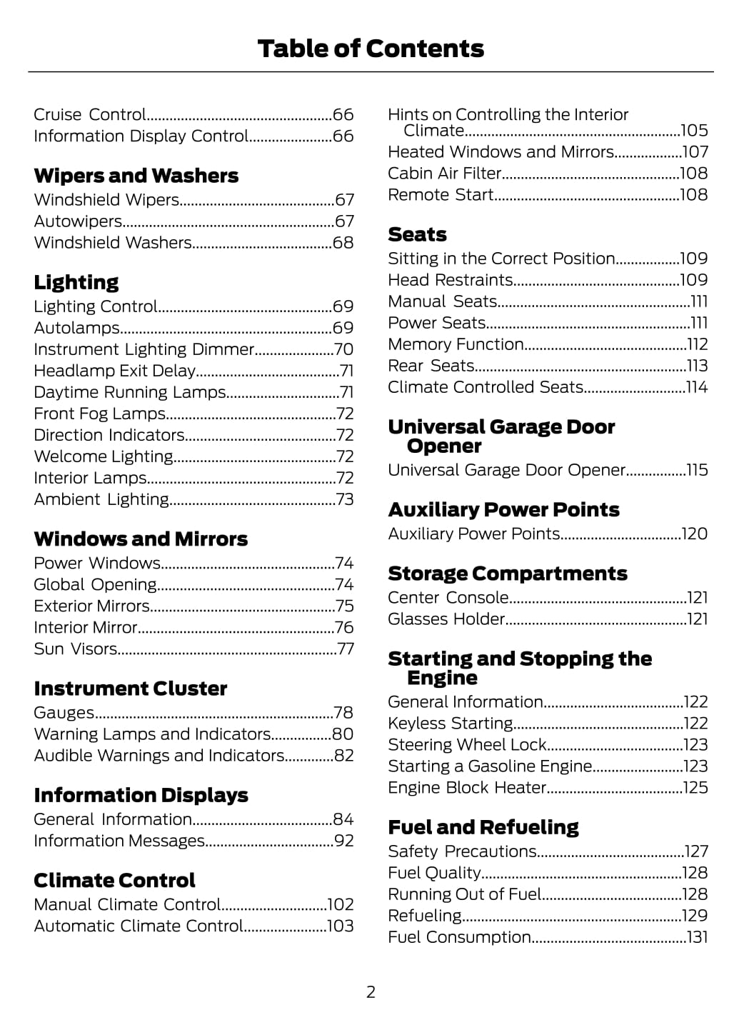2015 Ford Mustang Owner's Manual | English