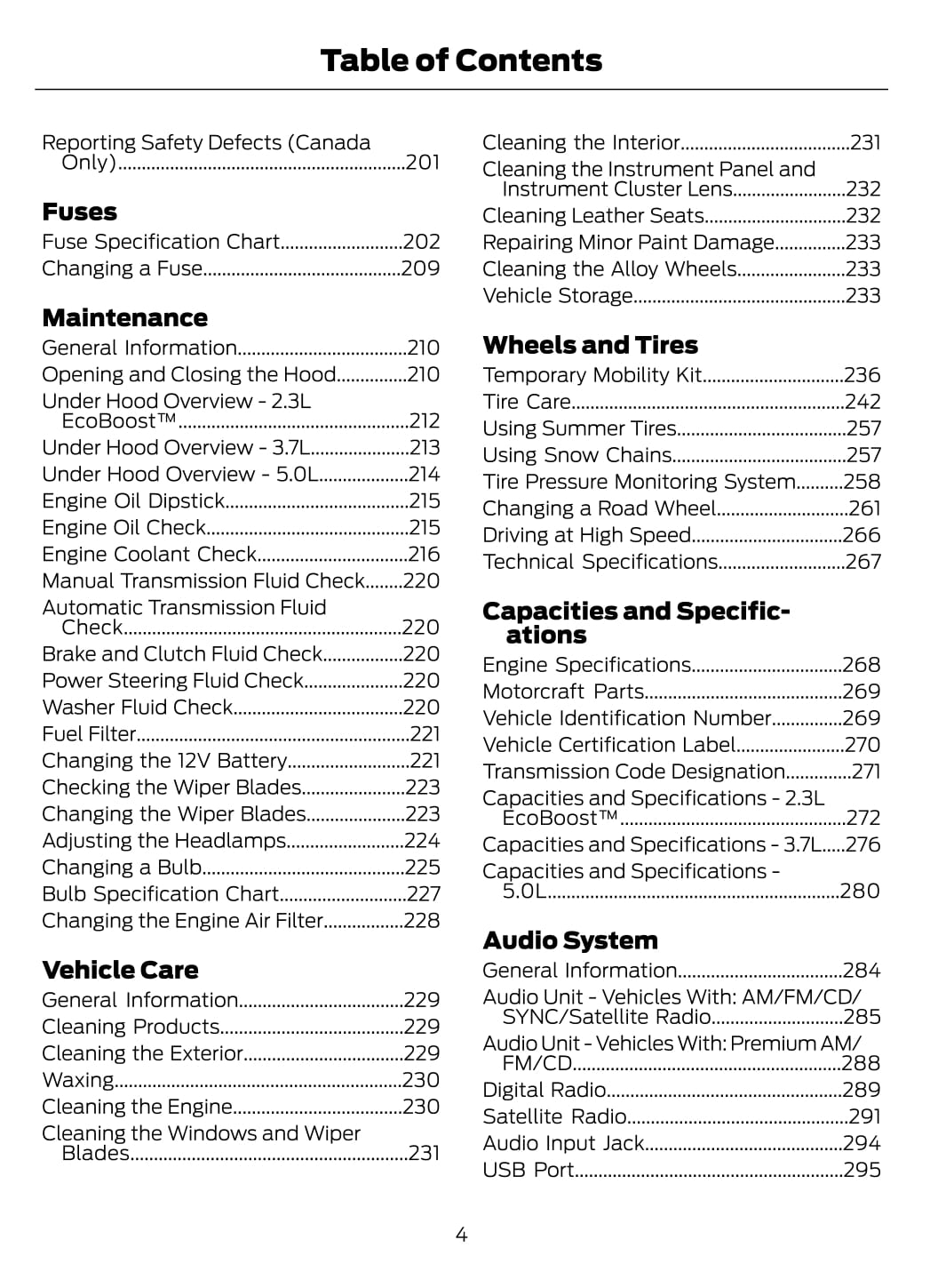 2015 Ford Mustang Owner's Manual | English