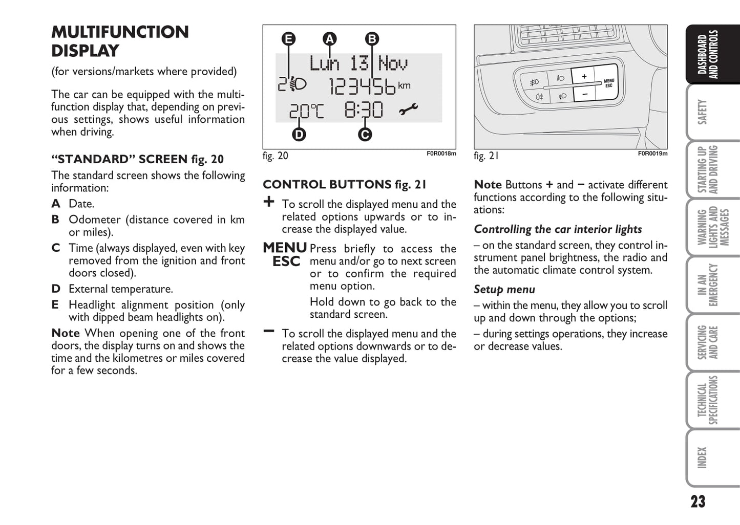 2013-2014 Fiat Linea Owner's Manual | English