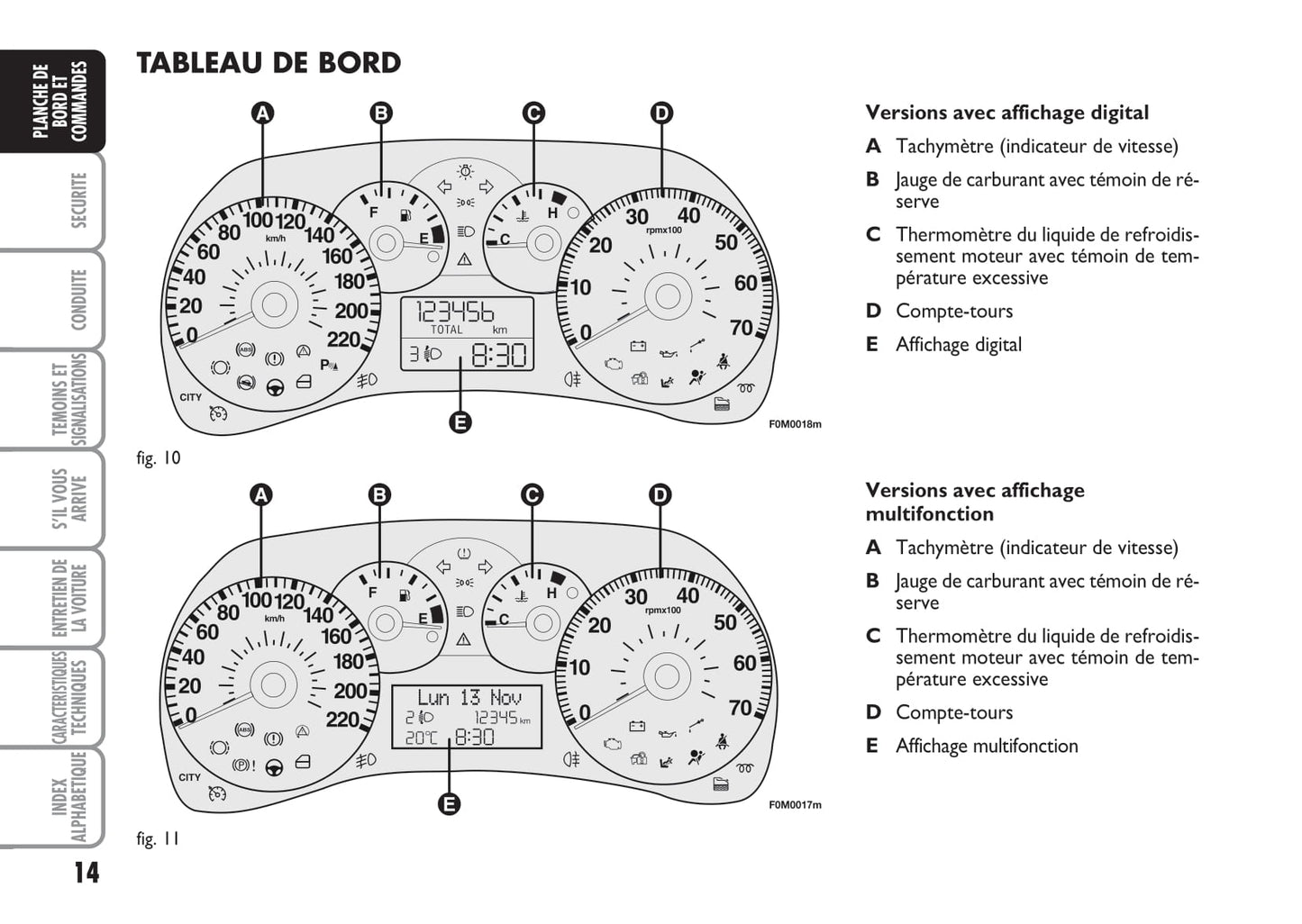 2007-2008 Fiat Punto/Grande Punto Owner's Manual | French