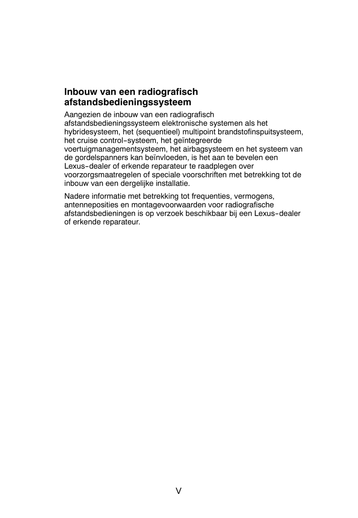 2008-2009 Lexus RX 400h Owner's Manual | Dutch