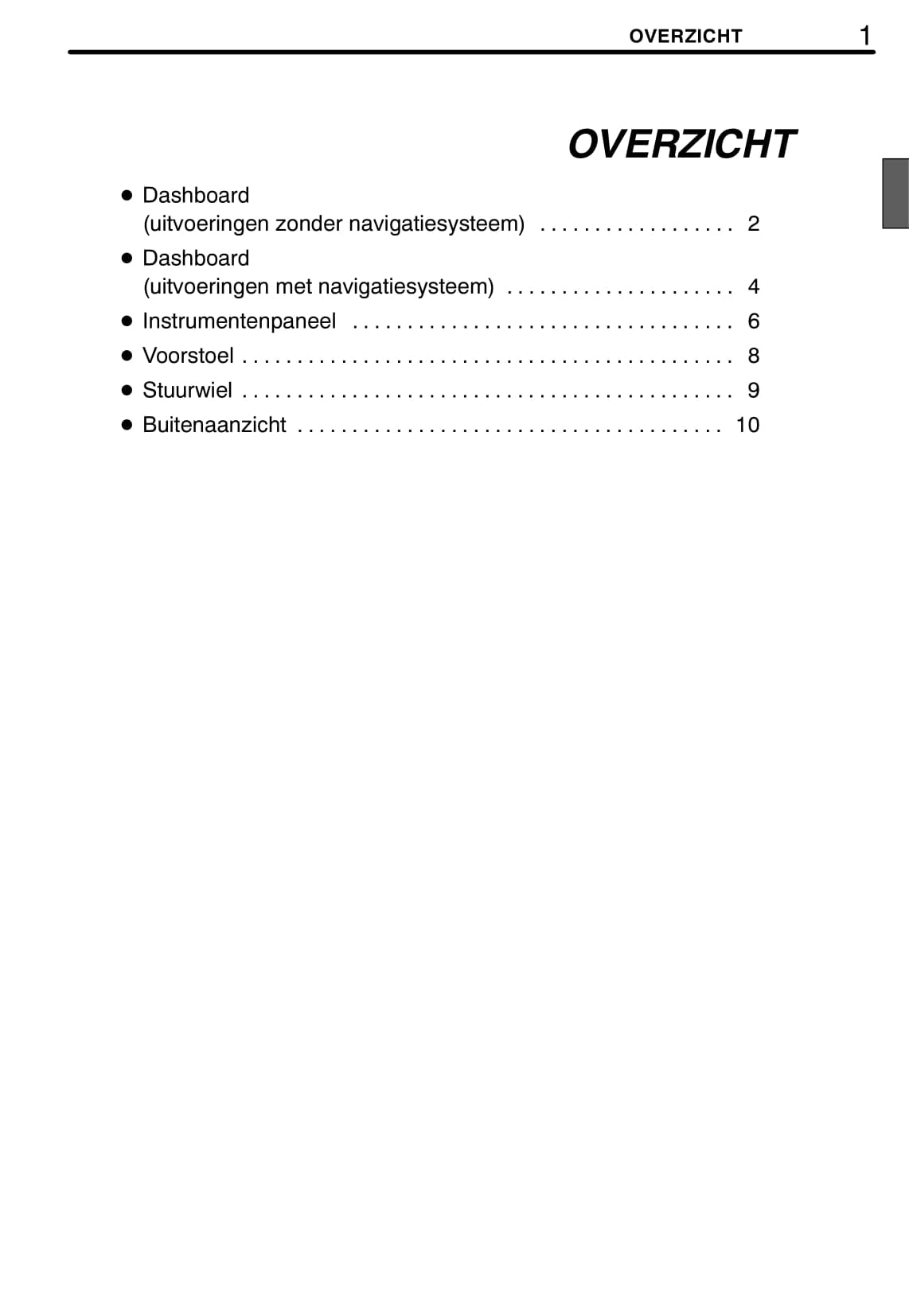 2008-2009 Lexus RX 400h Owner's Manual | Dutch