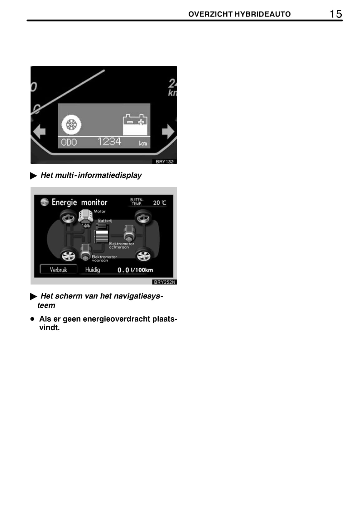 2008-2009 Lexus RX 400h Owner's Manual | Dutch