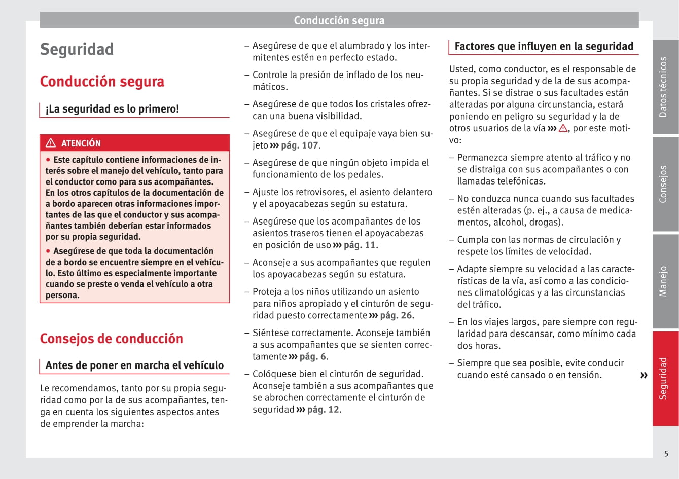 2009-2015 Seat Altea Manuel du propriétaire | Espagnol