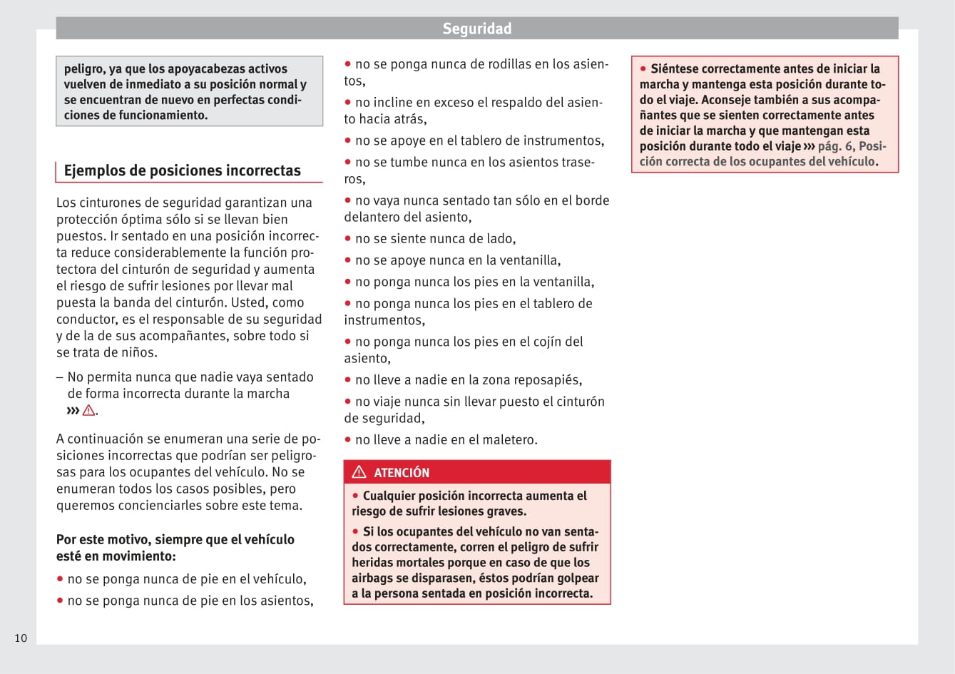 2009-2015 Seat Altea Manuel du propriétaire | Espagnol