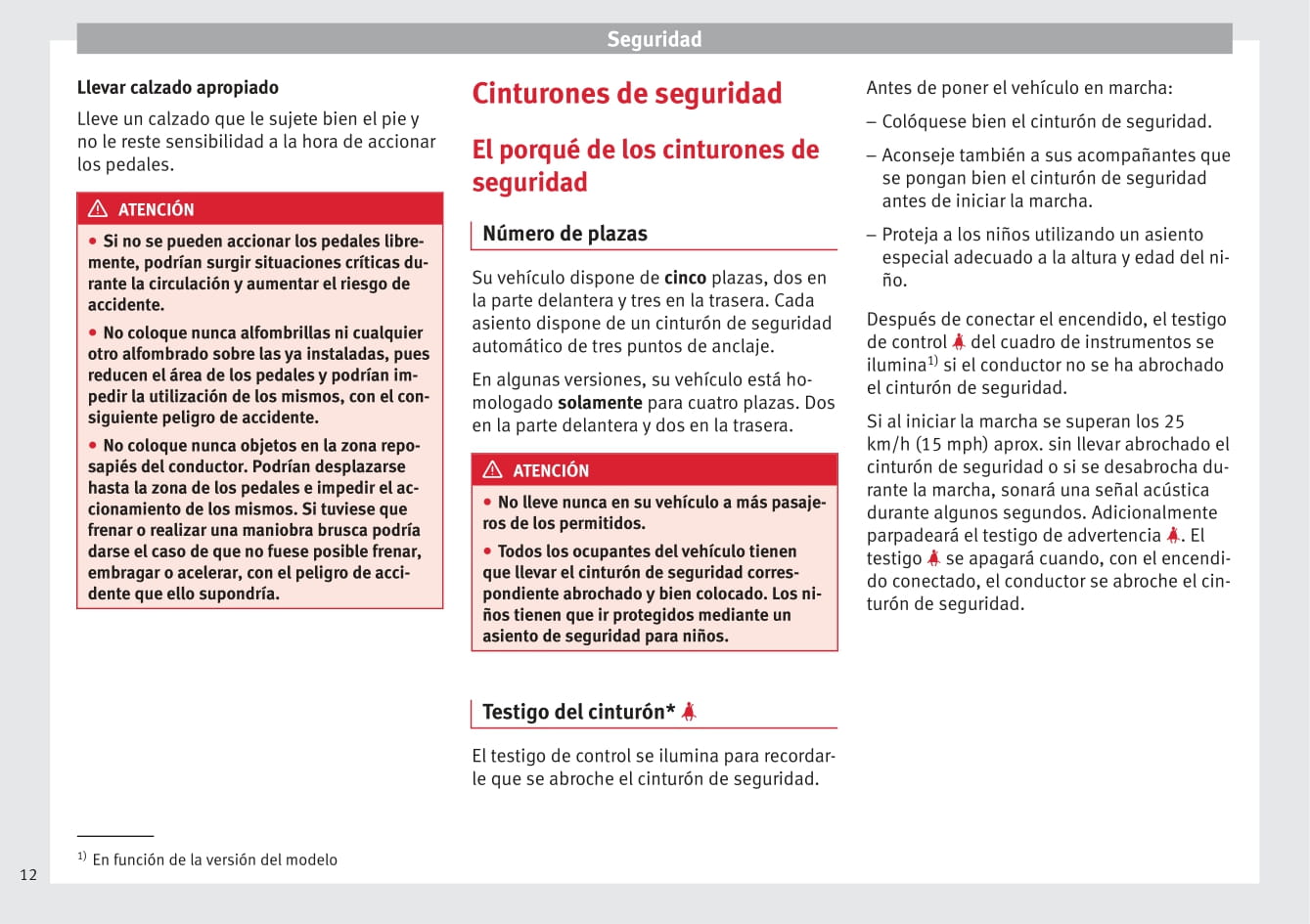 2009-2015 Seat Altea Manuel du propriétaire | Espagnol