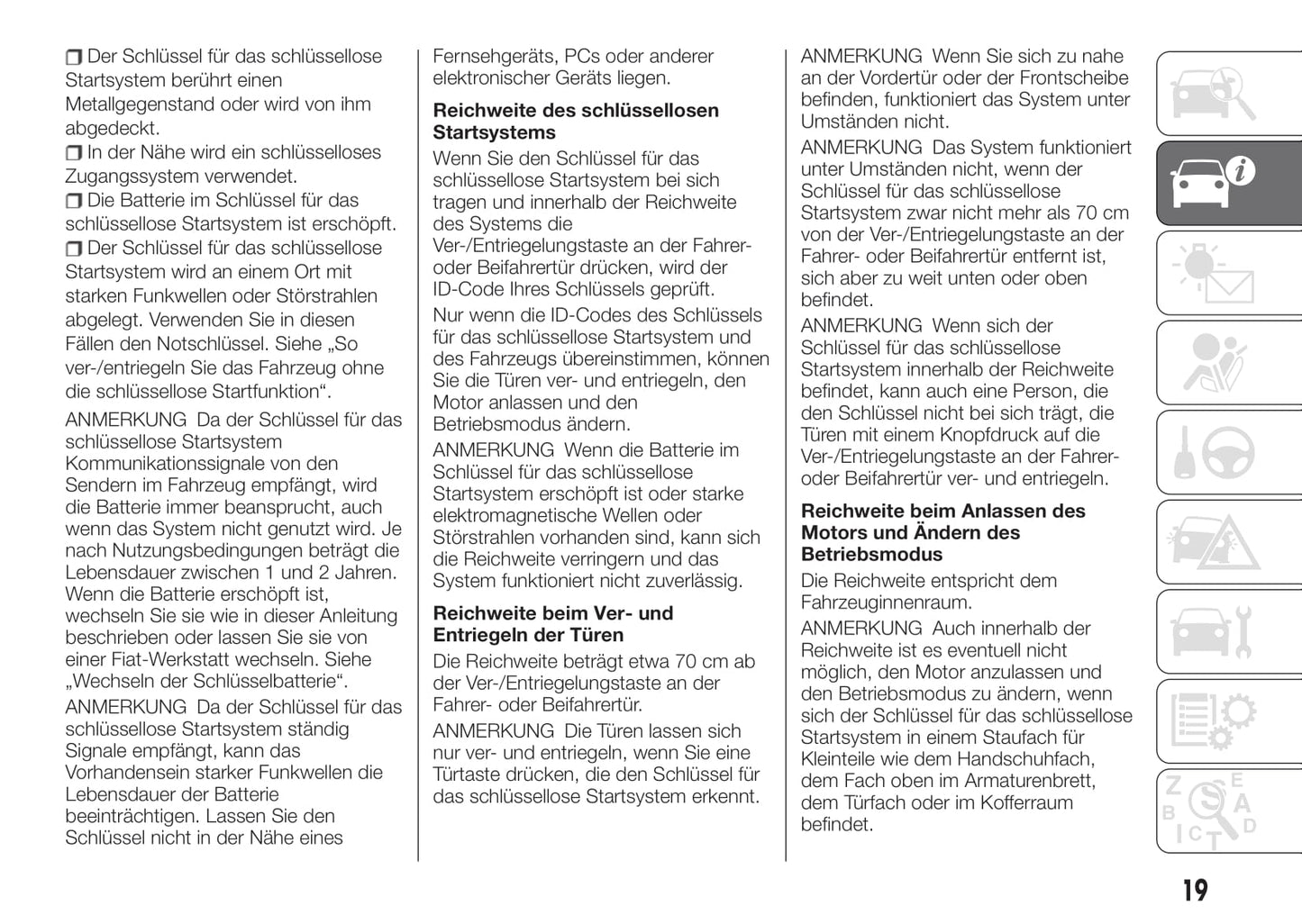 2016-2017 Fiat Fullback Owner's Manual | German