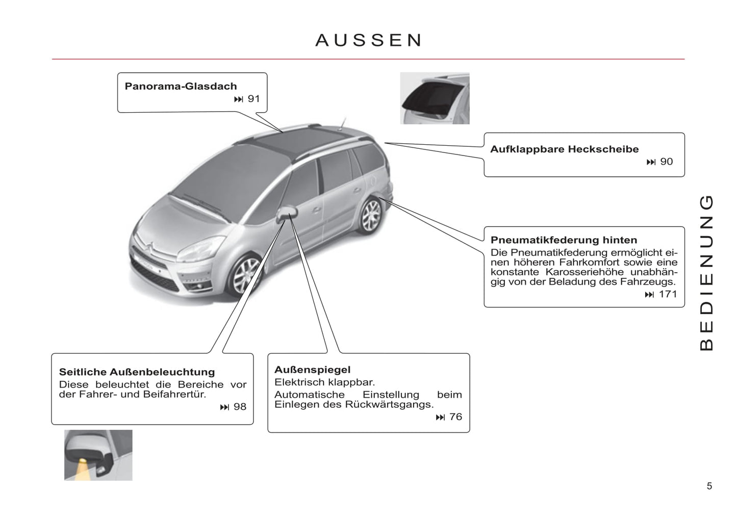 2006-2013 Citroën C4 Picasso/Grand C4 Picasso Manuel du propriétaire | Allemand