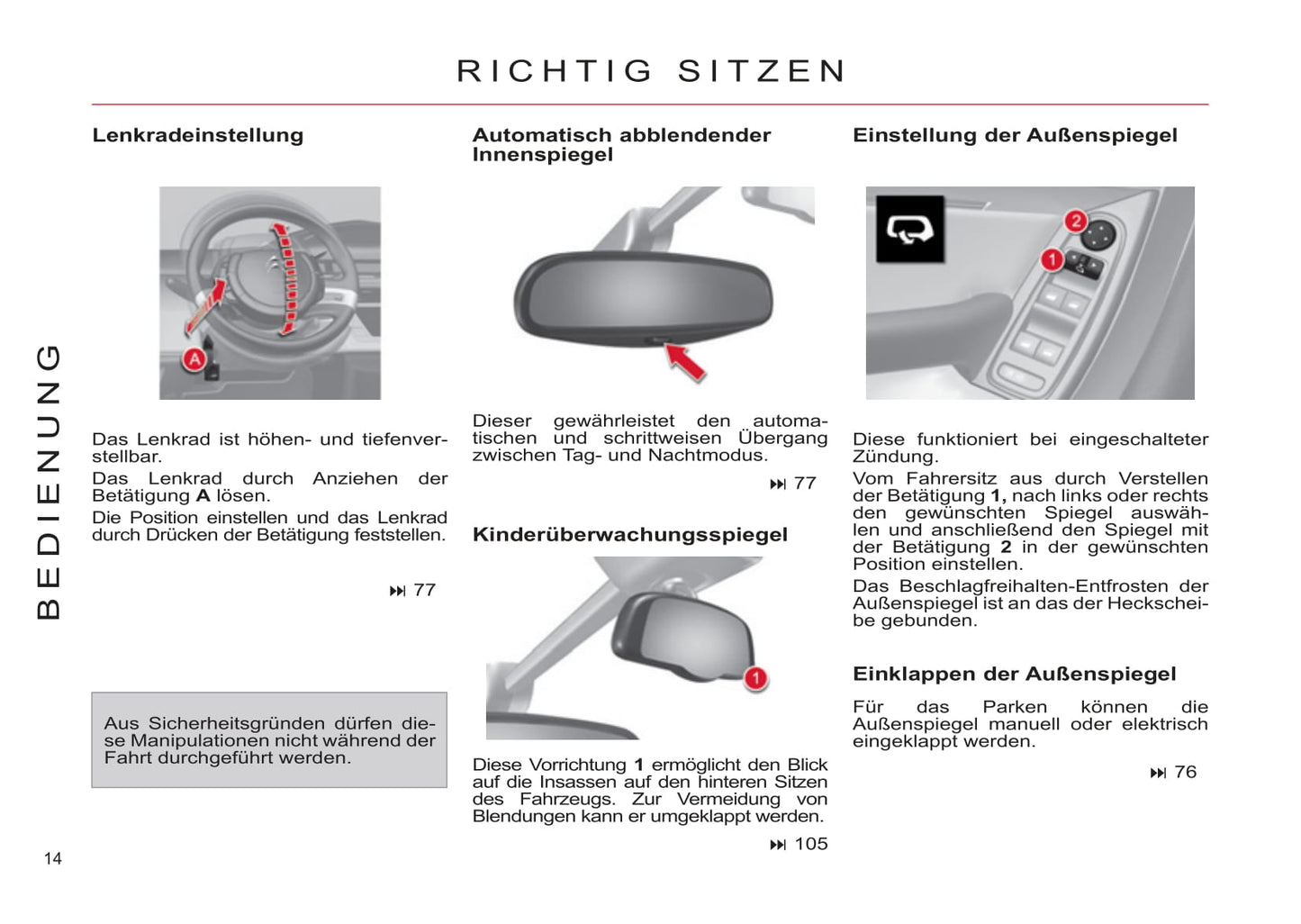 2006-2013 Citroën C4 Picasso/Grand C4 Picasso Manuel du propriétaire | Allemand