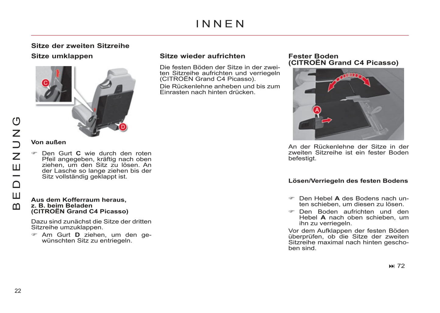 2006-2013 Citroën C4 Picasso/Grand C4 Picasso Manuel du propriétaire | Allemand