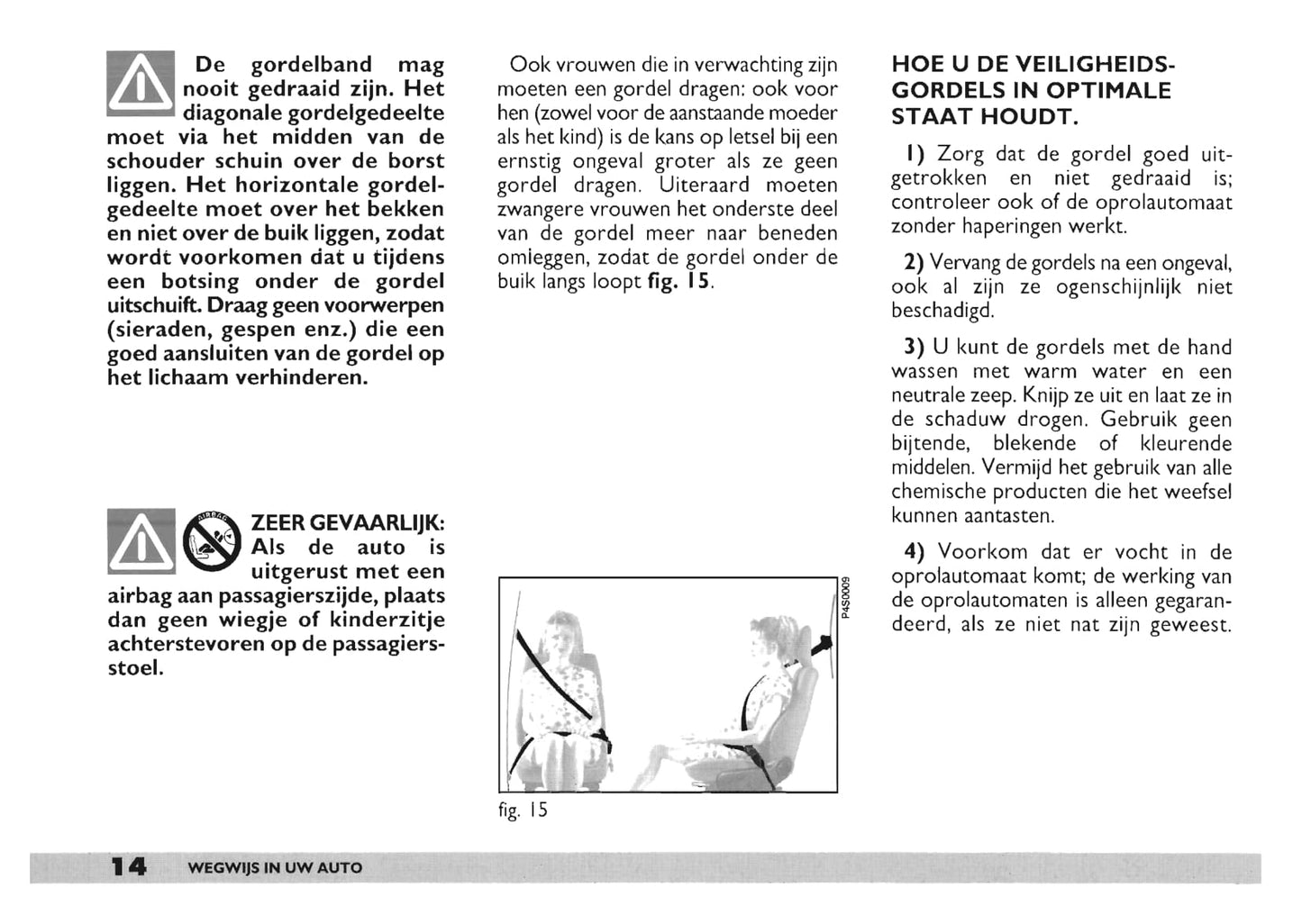 2000-2001 Fiat Punto Owner's Manual | Dutch