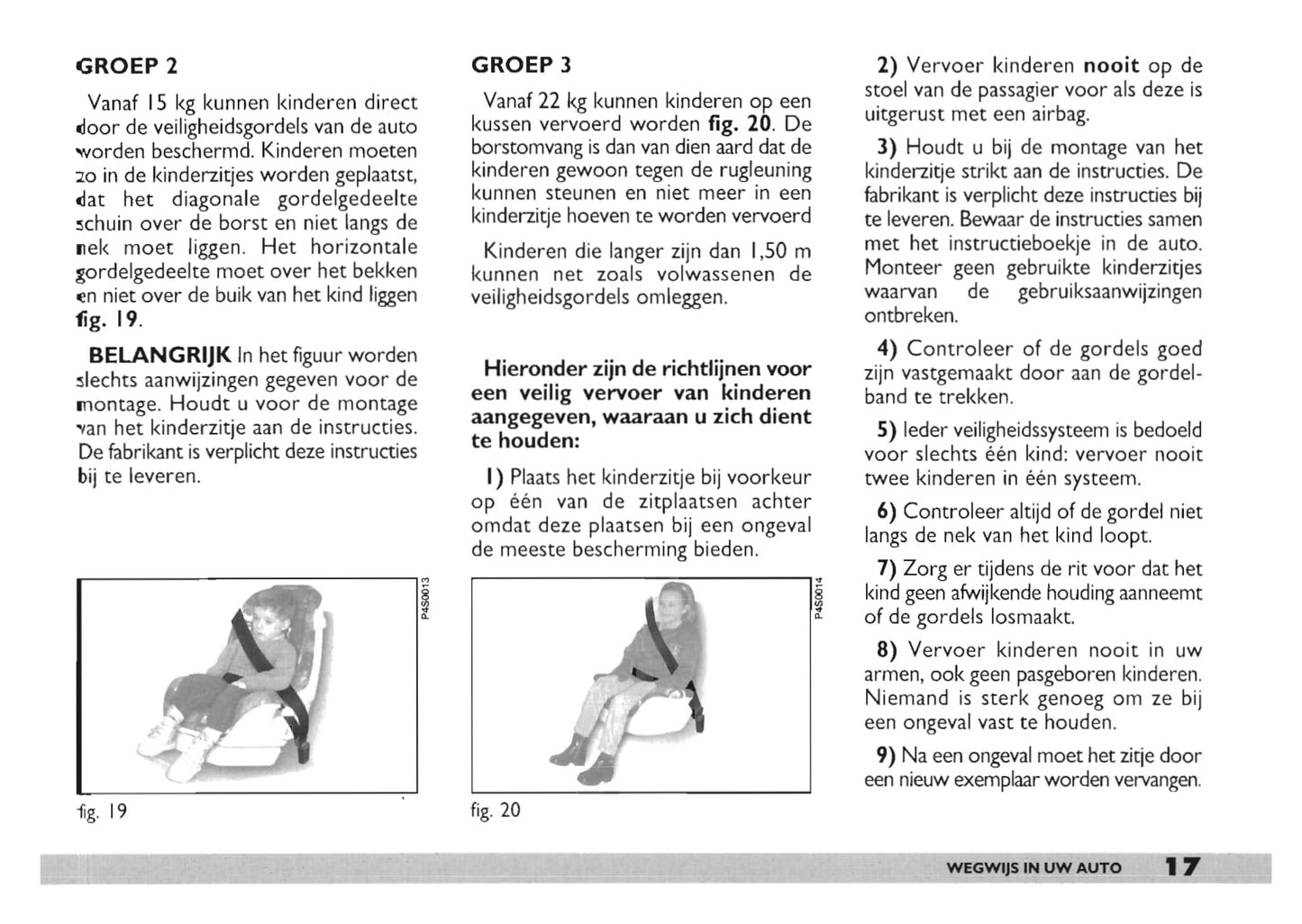 2000-2001 Fiat Punto Owner's Manual | Dutch