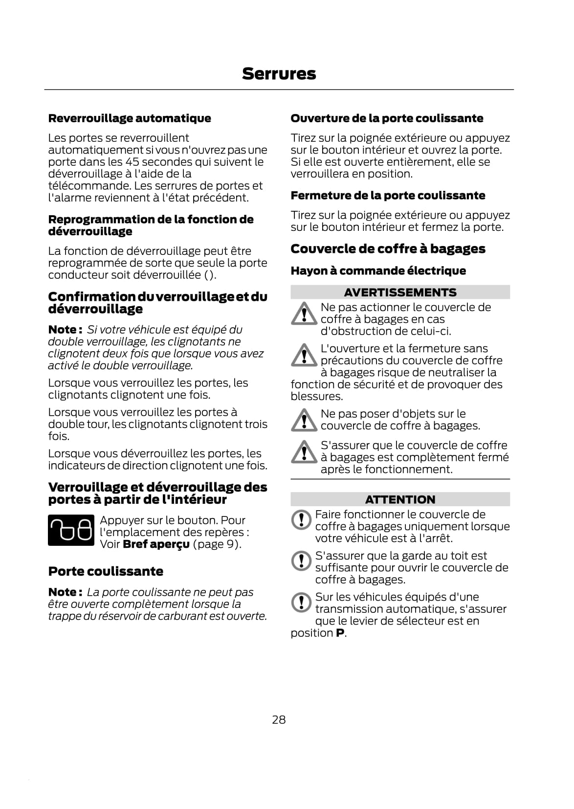 2012-2014 Ford C-Max / Grand-C-Max Manuel du propriétaire | Français