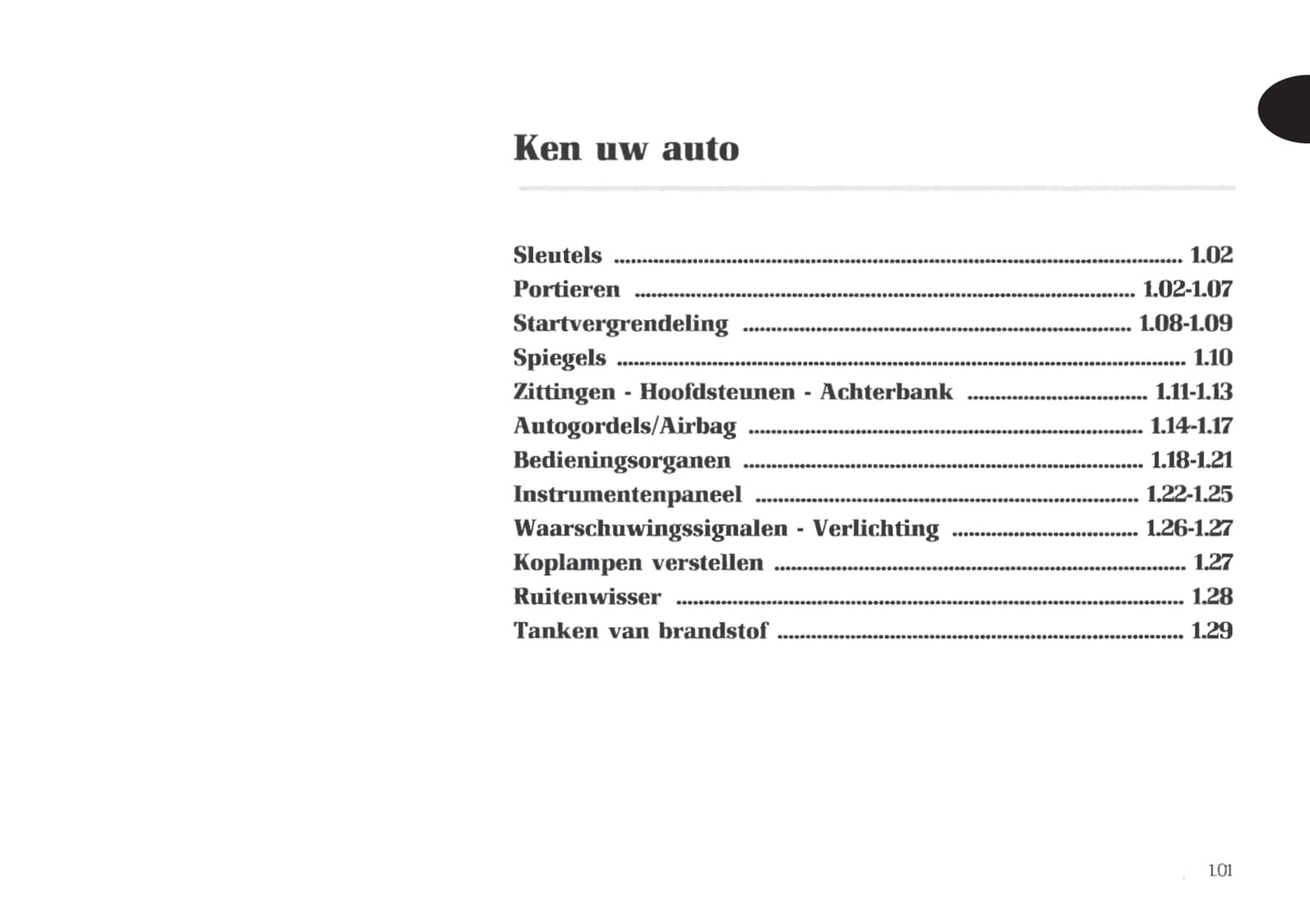 1990-2000 Renault Trafic Manuel du propriétaire | Néerlandais