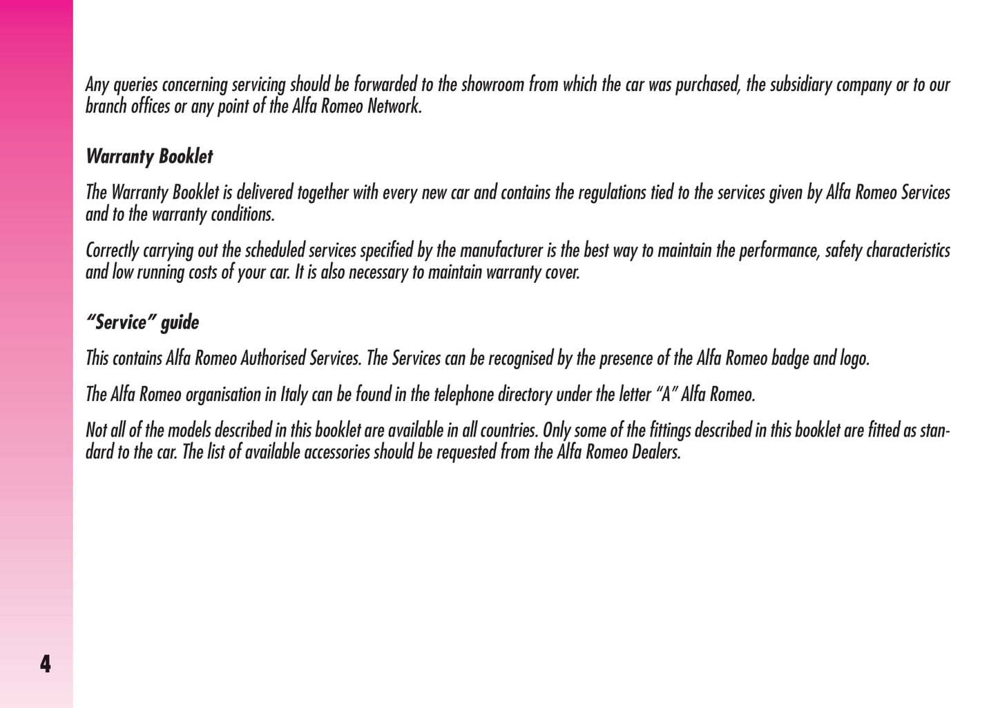 2007-2013 Alfa Romeo GT Owner's Manual | English