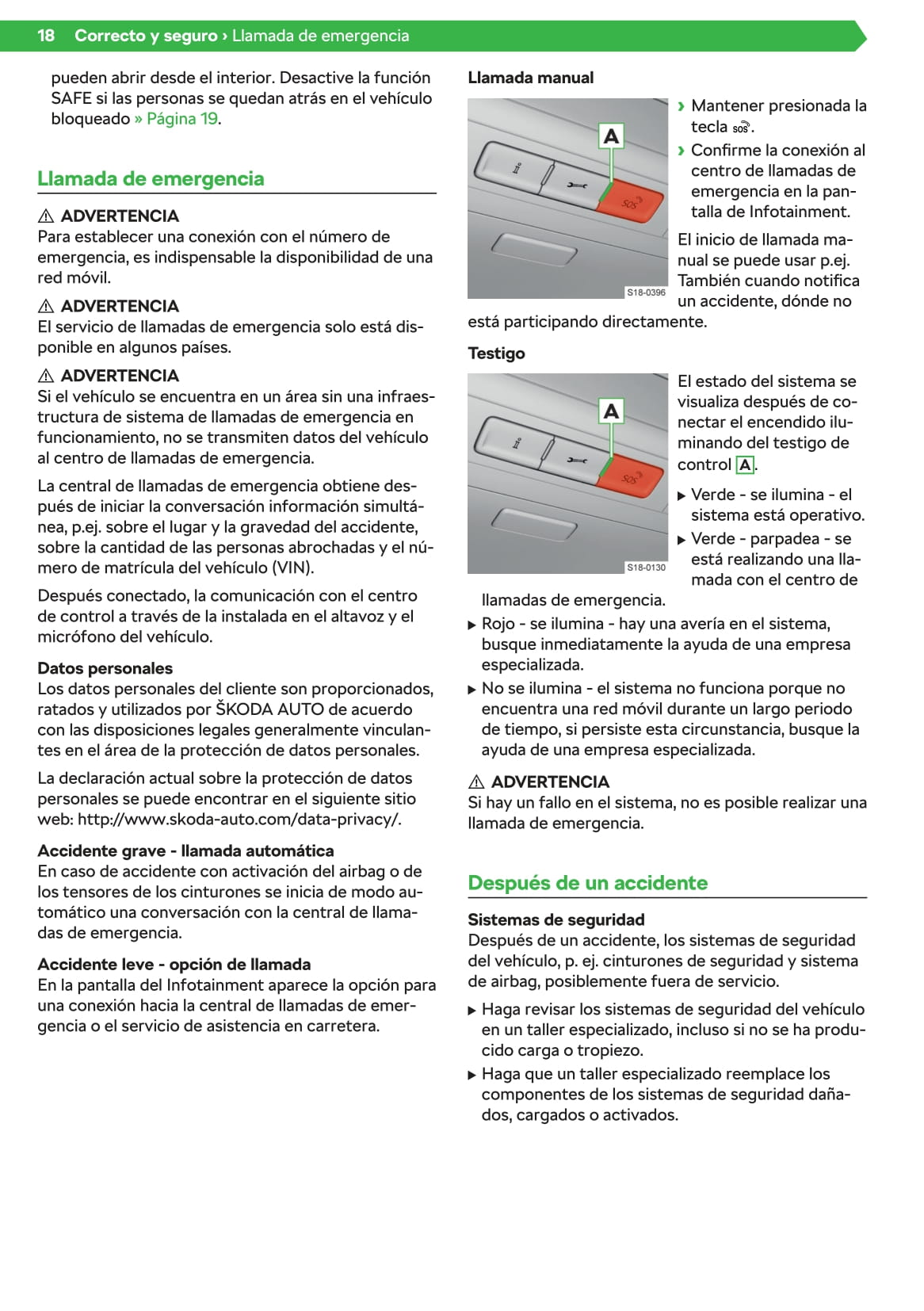 2019-2020 Skoda Scala Manuel du propriétaire | Espagnol