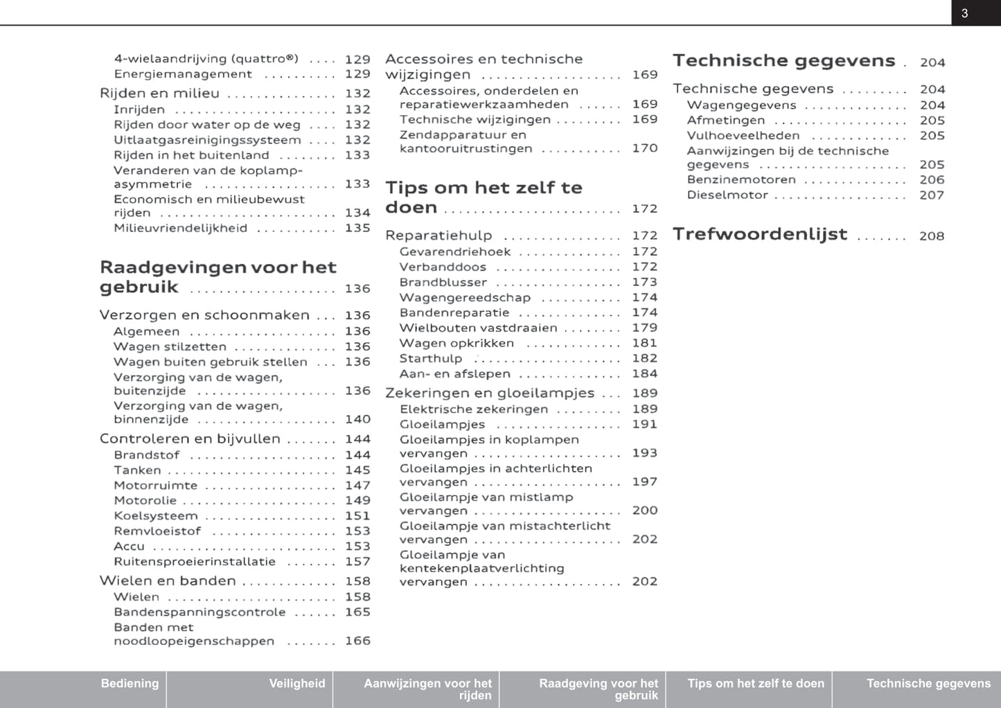 2008-2014 Audi TT Roadster/TTS Roadster/TT RS Roadster Owner's Manual | Dutch