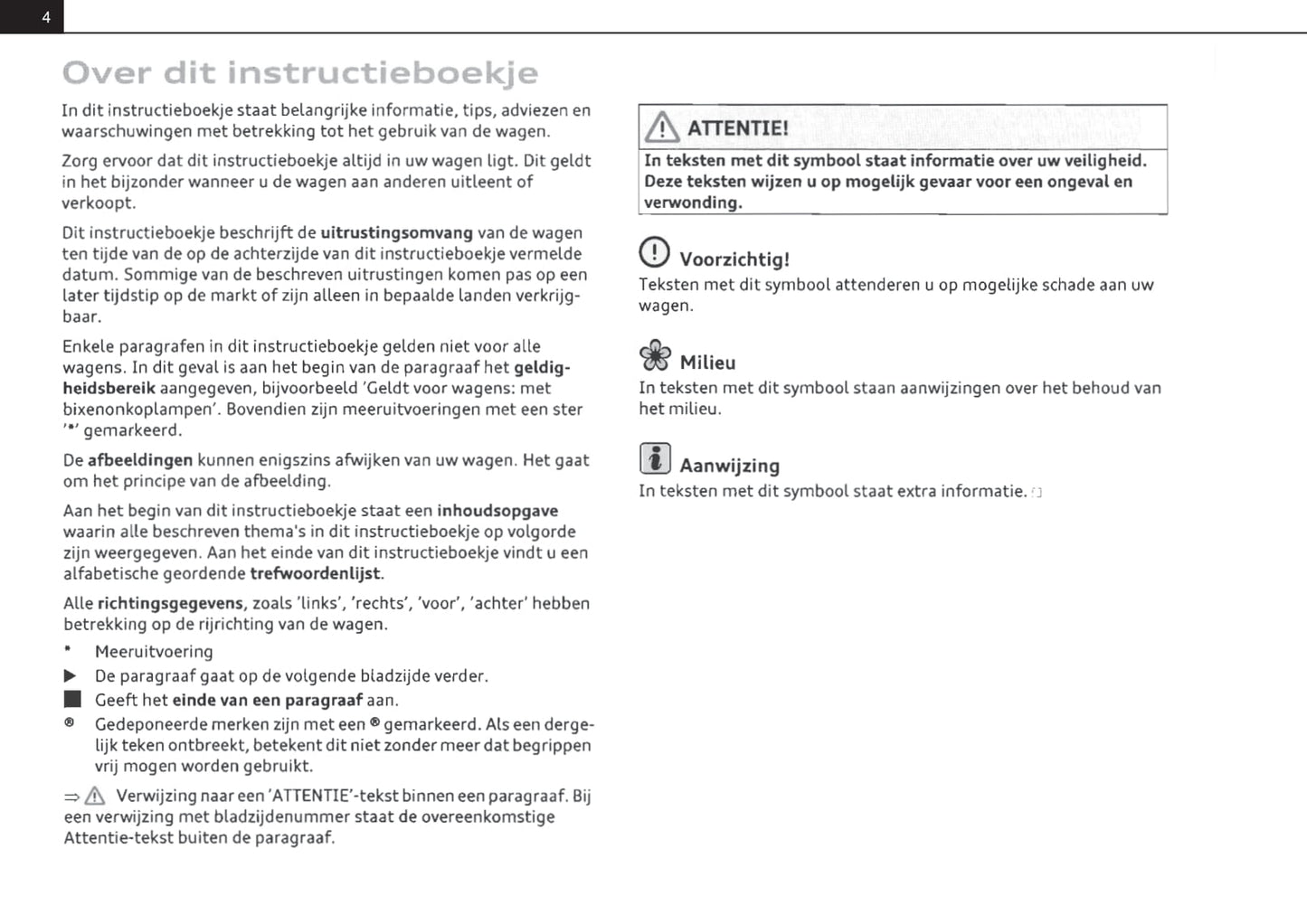 2008-2014 Audi TT Roadster/TTS Roadster/TT RS Roadster Owner's Manual | Dutch