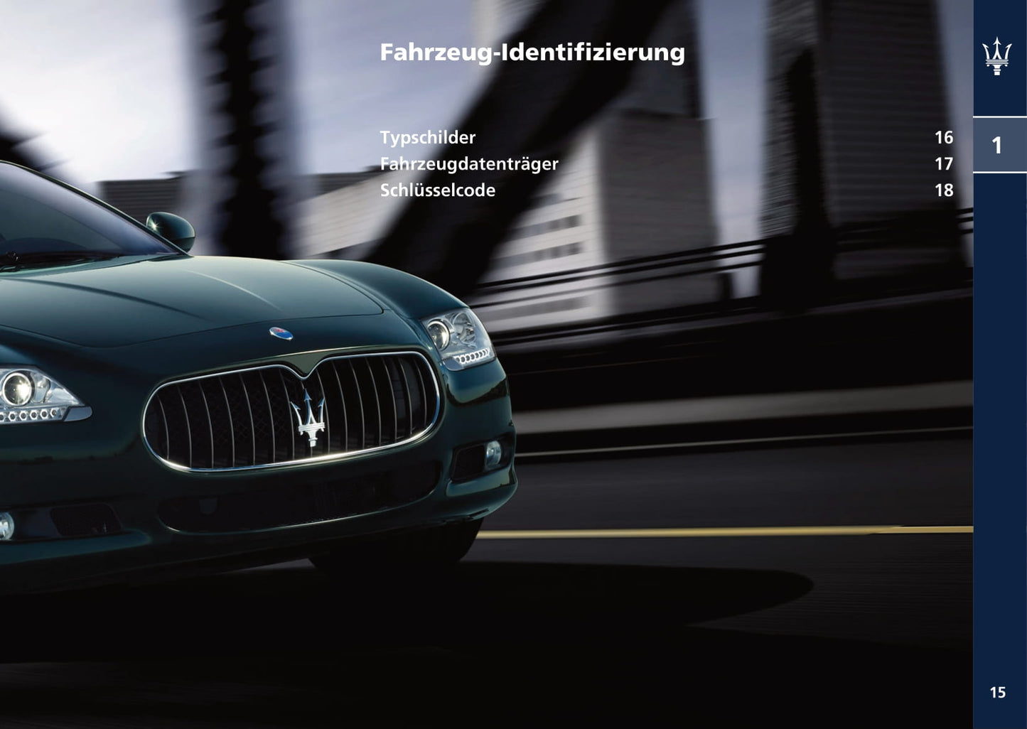 2008-2013 Maserati Quattroporte Owner's Manual | German