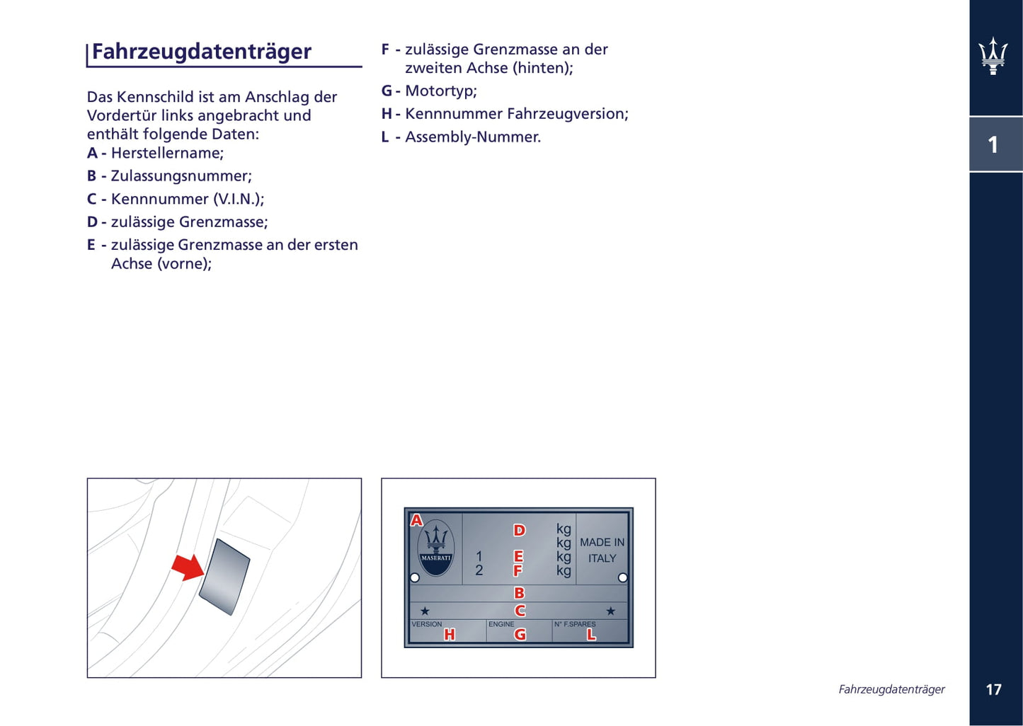 2008-2013 Maserati Quattroporte Owner's Manual | German