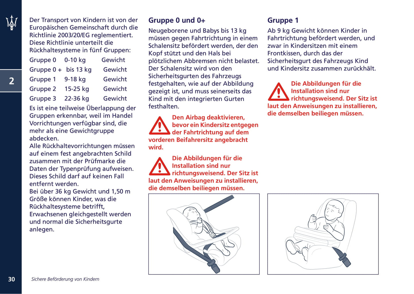 2008-2013 Maserati Quattroporte Owner's Manual | German