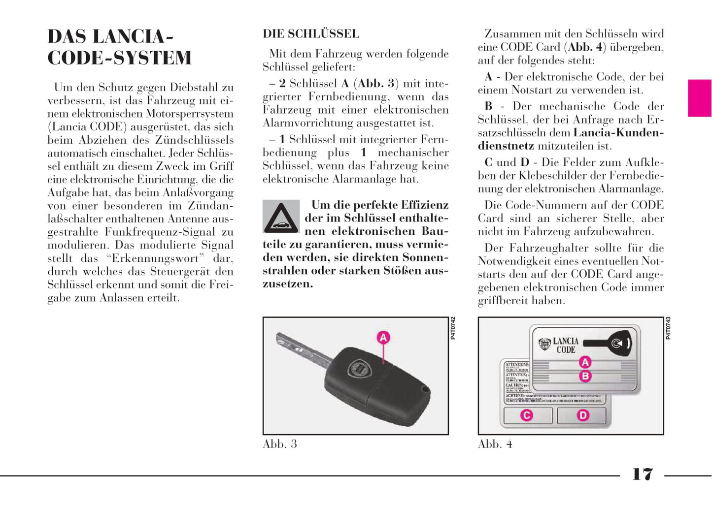 2001-2005 Lancia Lybra Manuel du propriétaire | Allemand