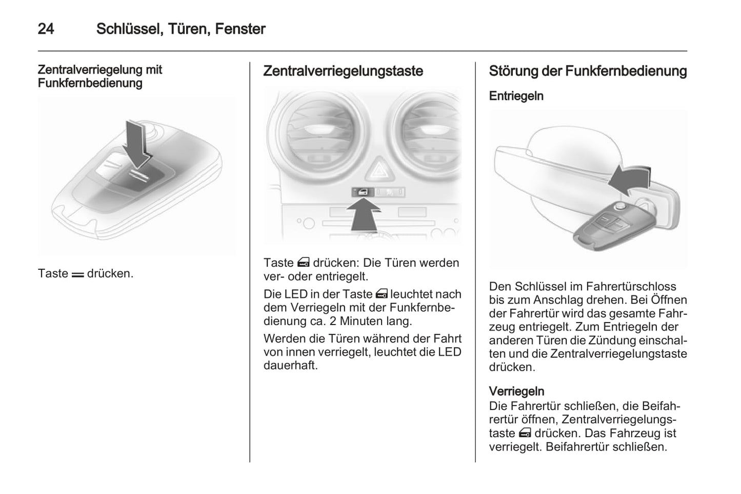 2013 Opel Corsa Owner's Manual | German