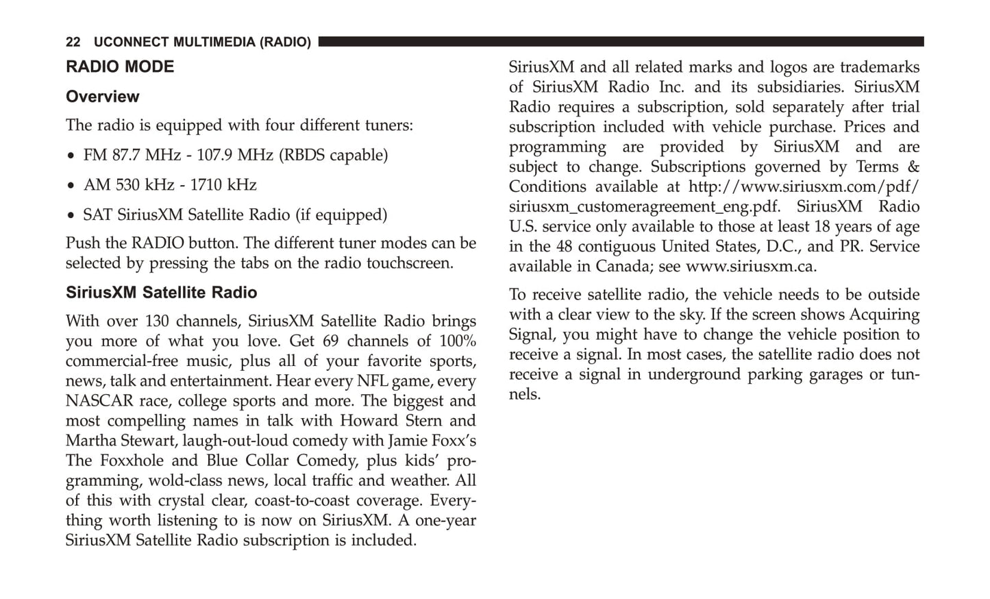 Radio 430 / 430N Supplement Manuel du propriétaire