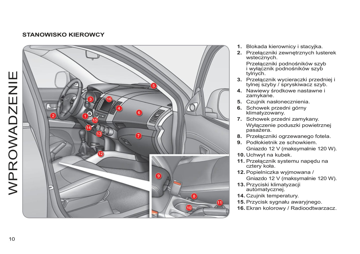 2007-2013 Citroën C-Crosser Manuel du propriétaire | Polonais