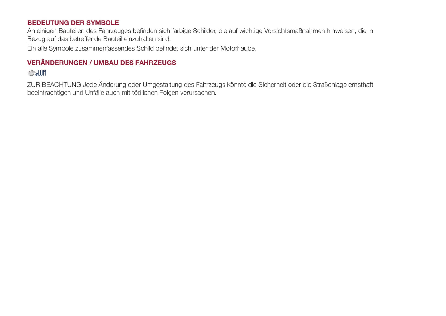 2016-2017 Fiat Tipo Owner's Manual | German