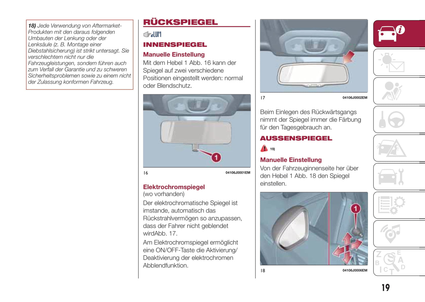 2016-2017 Fiat Tipo Owner's Manual | German