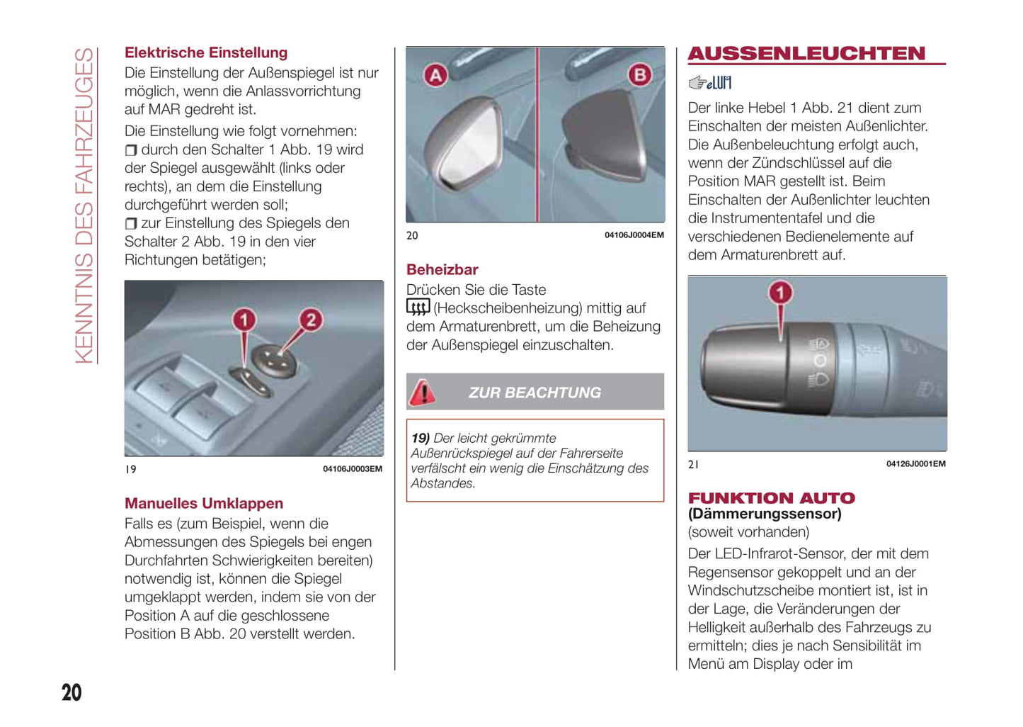 2016-2017 Fiat Tipo Owner's Manual | German