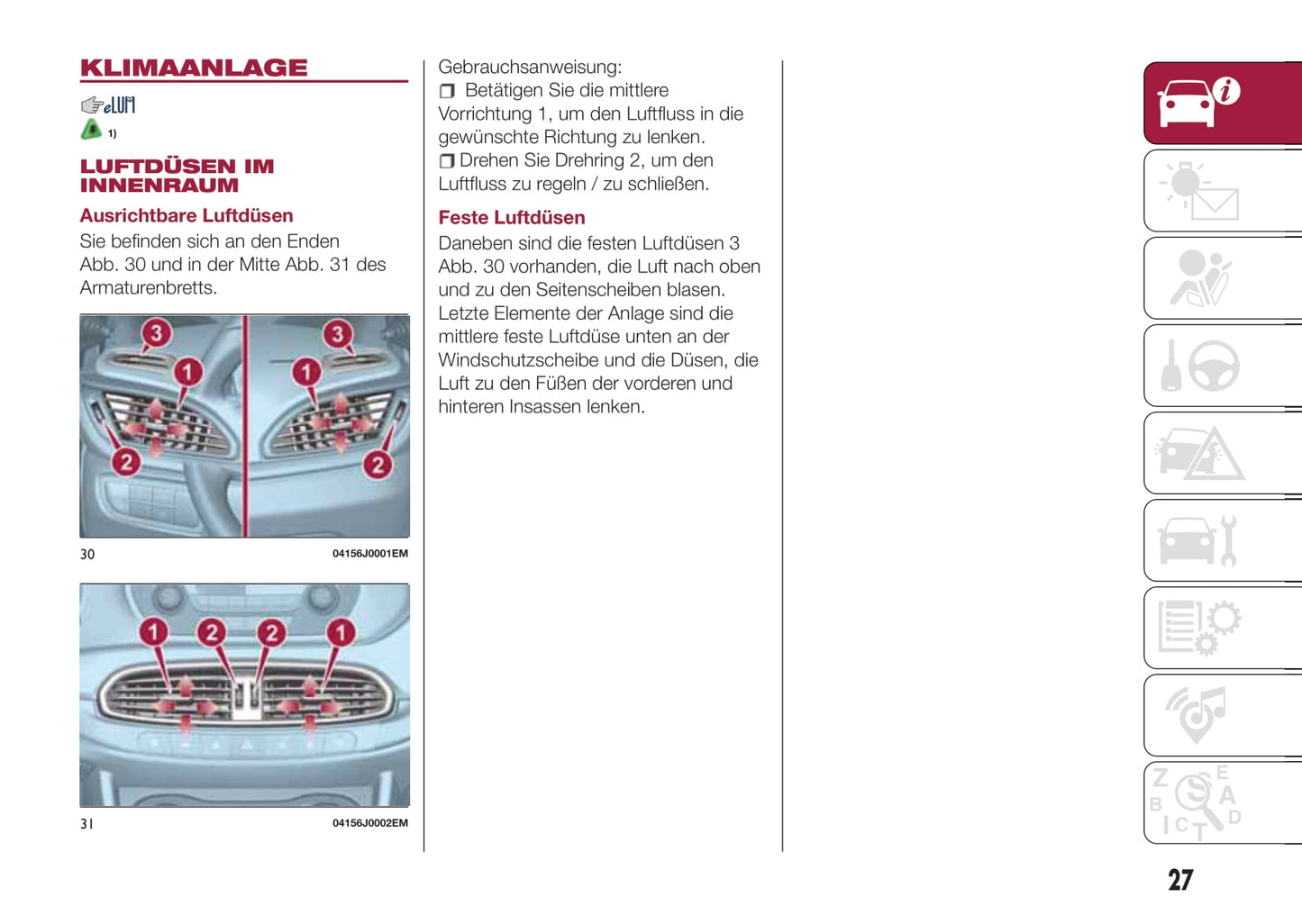 2016-2017 Fiat Tipo Owner's Manual | German