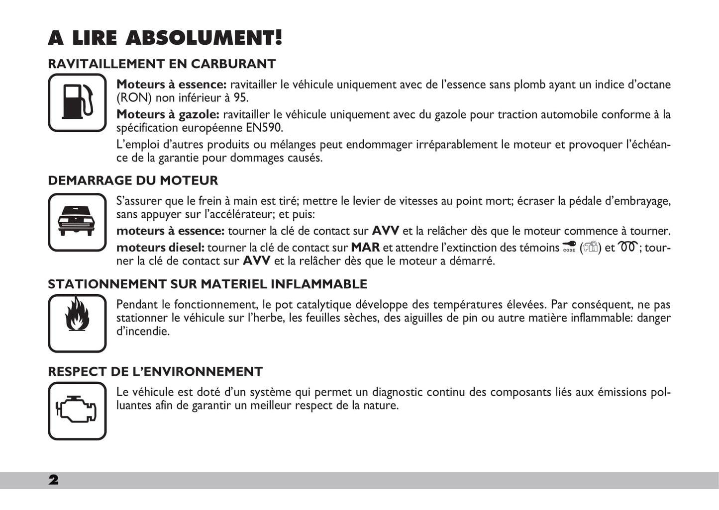 2009-2010 Fiat Doblò Owner's Manual | French