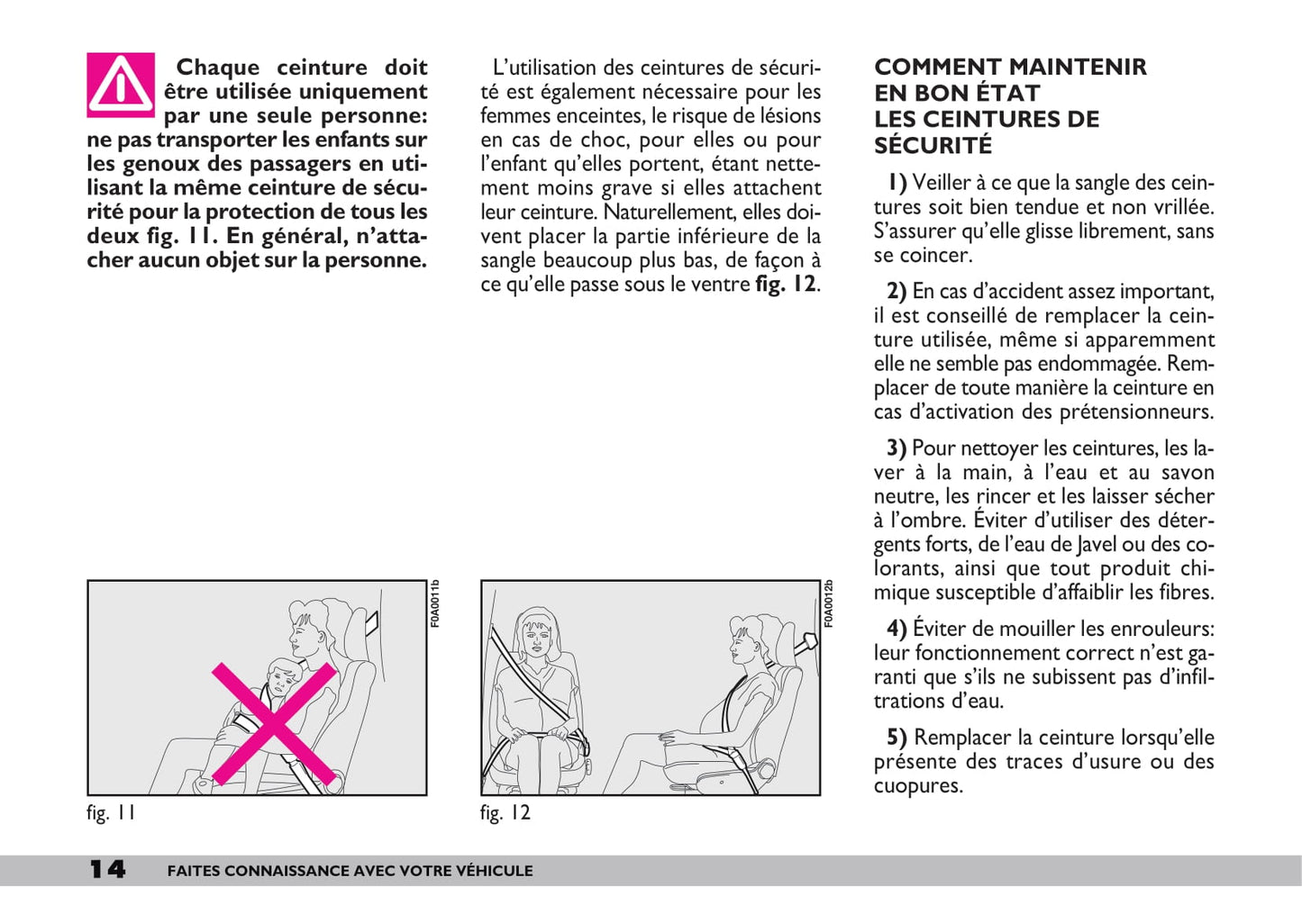 2009-2010 Fiat Doblò Owner's Manual | French