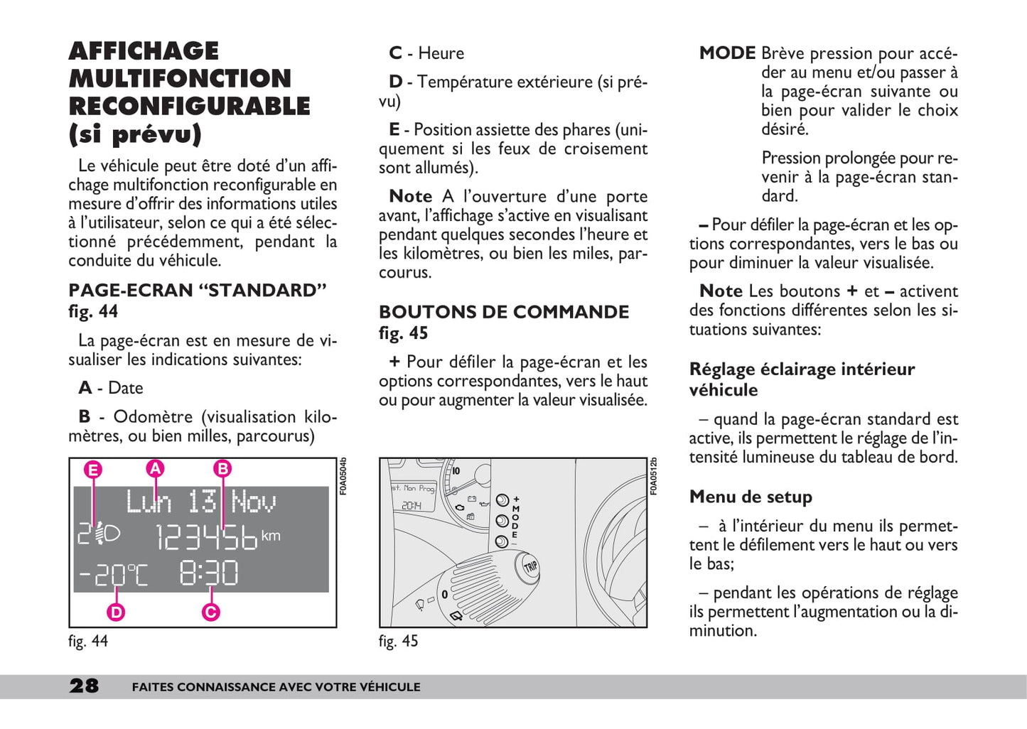 2009-2010 Fiat Doblò Owner's Manual | French