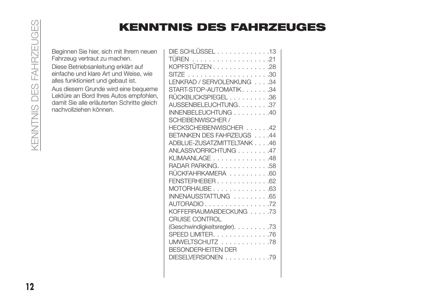 2016-2017 Fiat Talento Owner's Manual | German