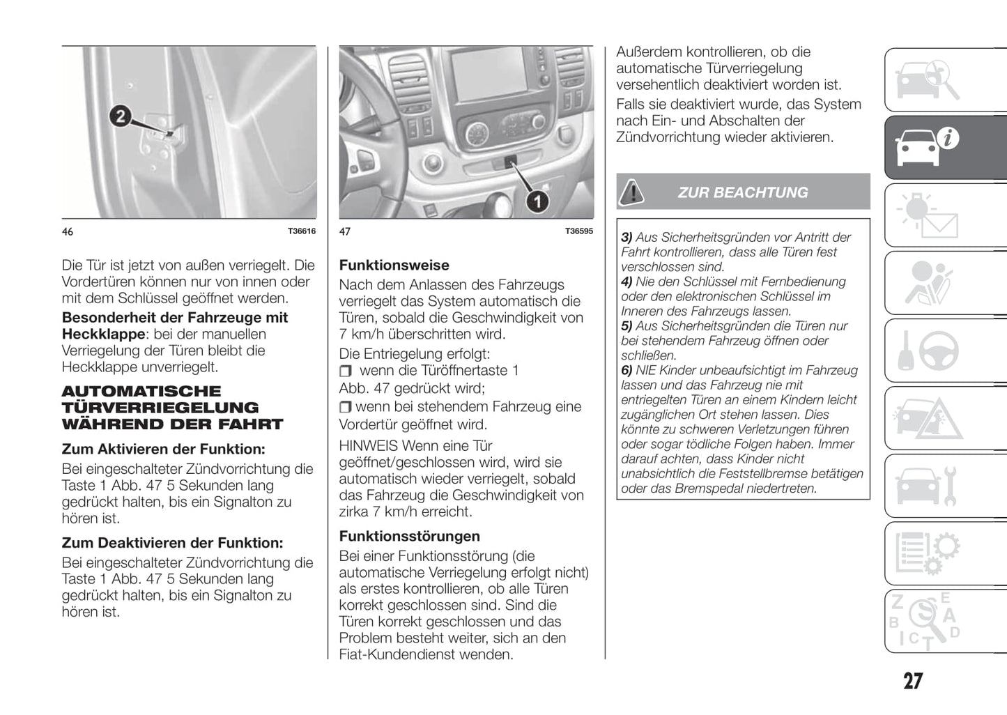 2016-2017 Fiat Talento Owner's Manual | German