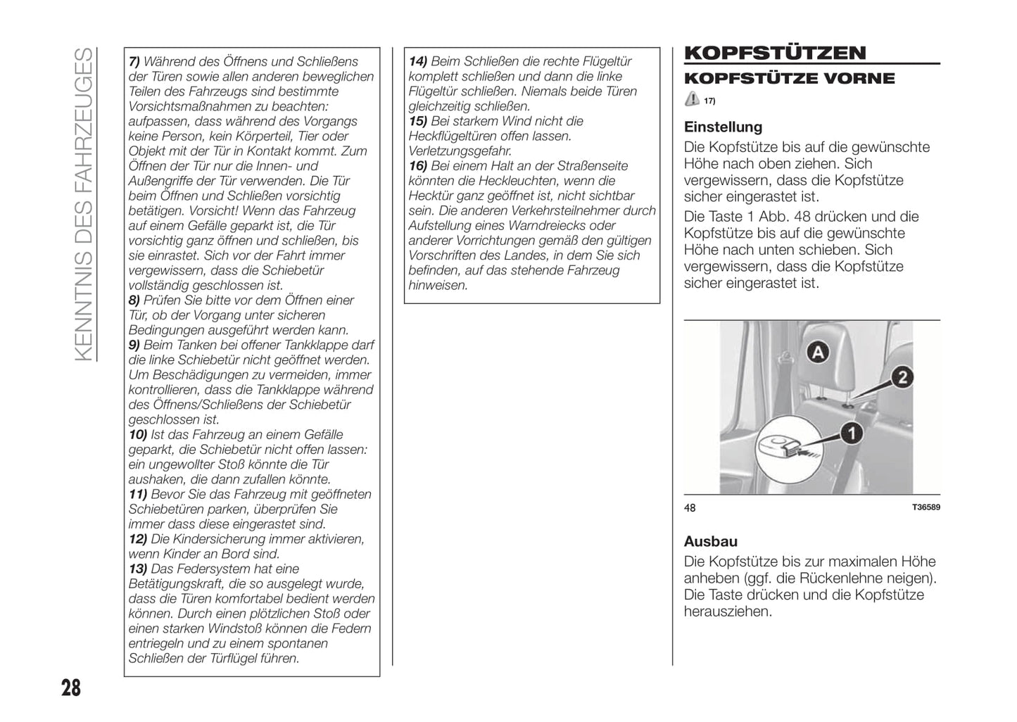 2016-2017 Fiat Talento Owner's Manual | German