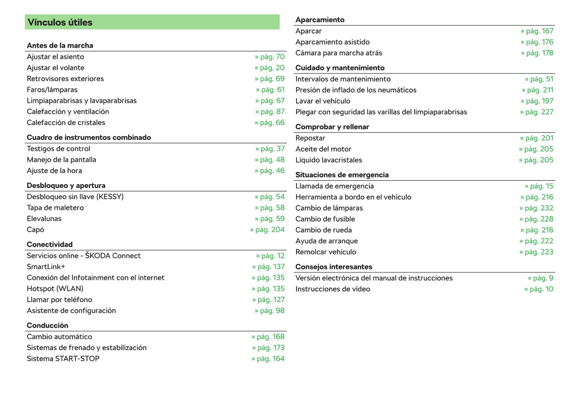 2012-2019 Skoda Rapid Manuel du propriétaire | Espagnol