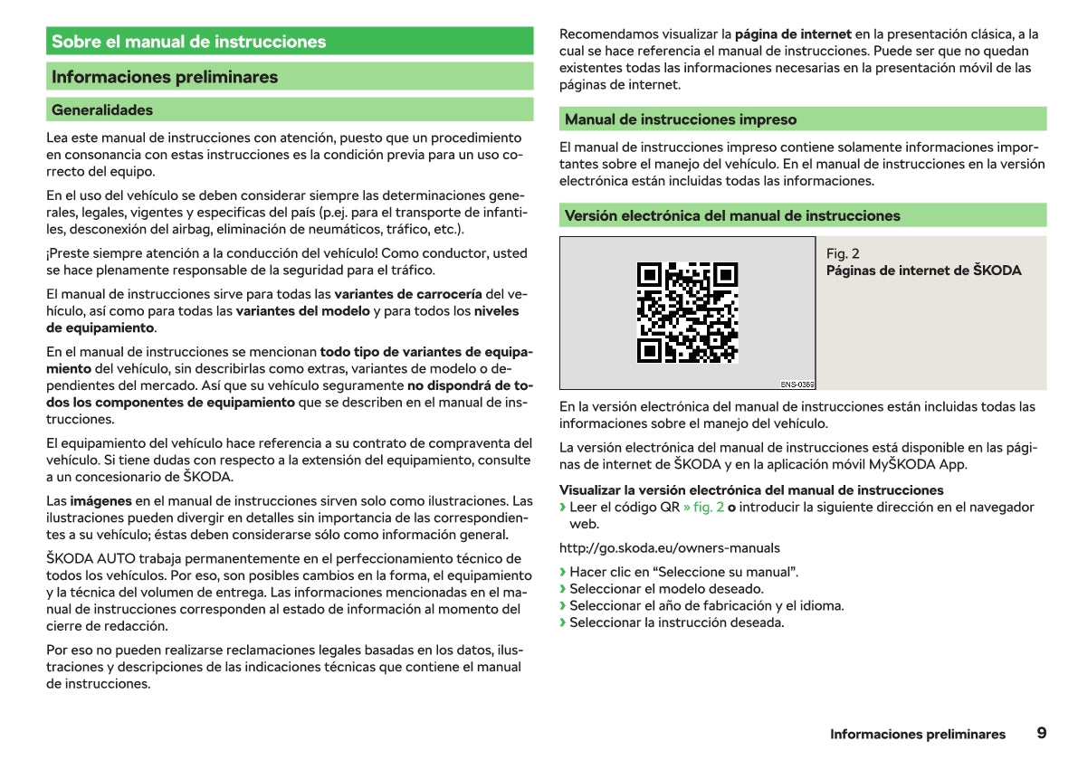 2012-2019 Skoda Rapid Manuel du propriétaire | Espagnol
