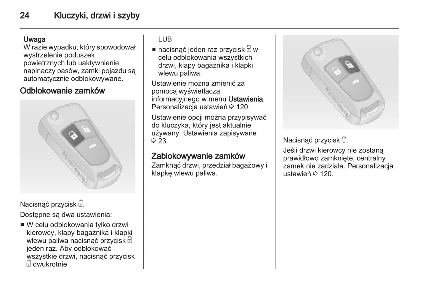 2012-2013 Opel Insignia Owner's Manual | Polish