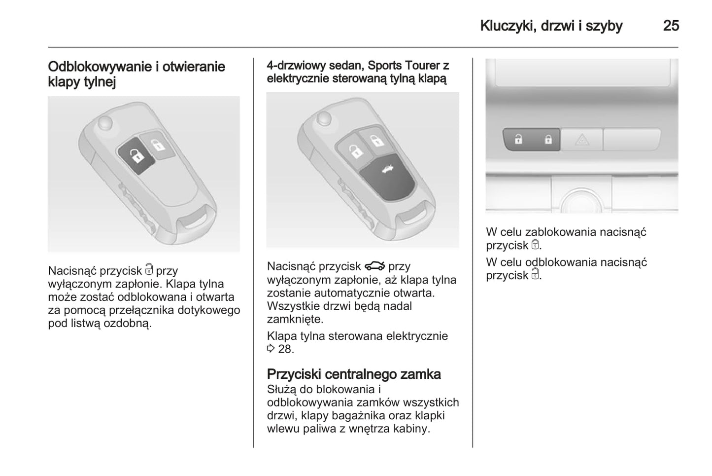 2012-2013 Opel Insignia Owner's Manual | Polish