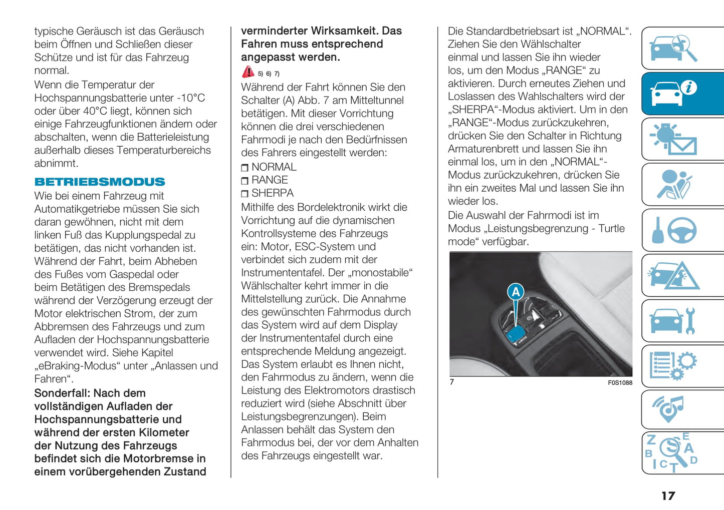 2020-2023 Fiat 500e Manuel du propriétaire | Allemand