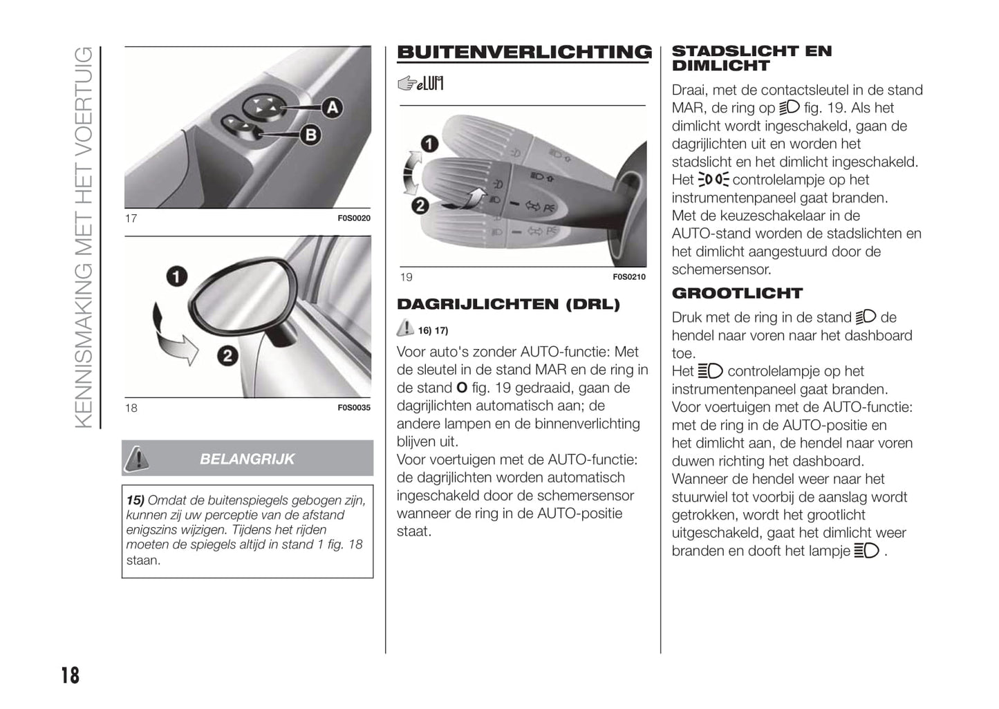 2020-2021 Fiat 500/500C Owner's Manual | Dutch