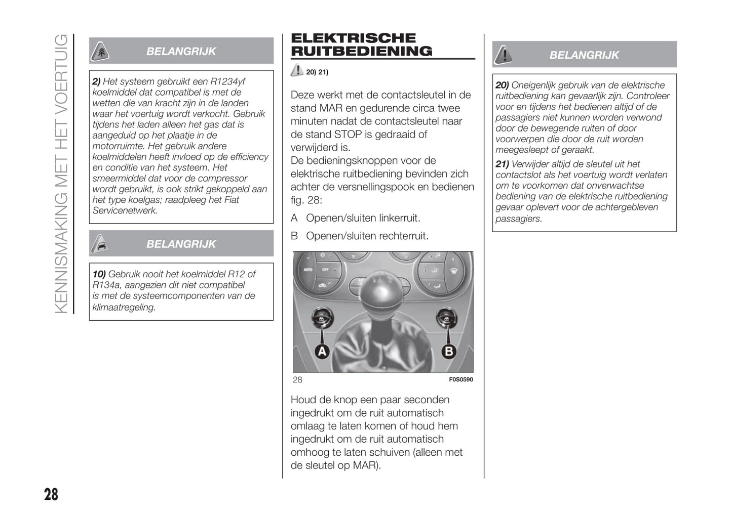 2020-2021 Fiat 500/500C Owner's Manual | Dutch