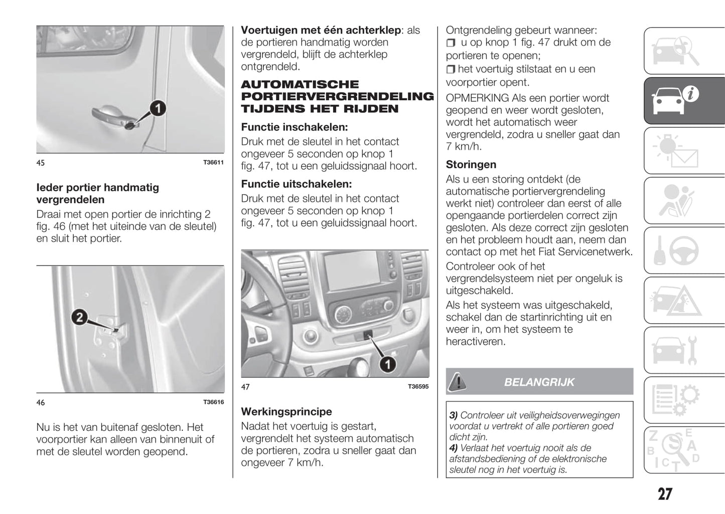 2016-2017 Fiat Talento Owner's Manual | Dutch
